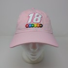 Nascar New Era Kyle Busch 18 Pink Cotton Adjustable Strap Baseball Cap Hat