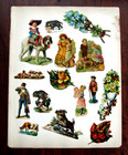 Collection Of Loose Victorian Die-cut Embossed  Scrap Book Scraps  1