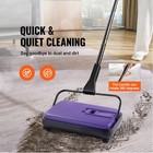 Uimoso Carpet Floor Sweeper Manual 6 7 Inch Width Sweeping Paths Non Electric