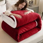 480gsm Sherpa Blanket Plush Blanket Fleece Reversible Blanket Yorkshire Bedding
