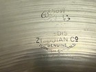 Vintage 40   s Zildjian Trans Stamp 17    Crash Ride 1230 Grams