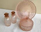  Liberty Glass Works -  Pink - American Pioneer    Rare   Dresser Set 
