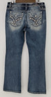 Miss Me Jeans Blue Americana Zagged Boot Cut Sz 32 Embellished Y2k Embroidery