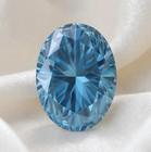 10 Ct Oval Cut Natural Blue Color Diamond D Grade Vvs1 Certified Stone