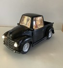 Cracker Barrel Truck And Skeleton Glitter Globe With Working Headlighs