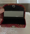 Vintage Multi- Colored Single Lipstick Holder Case With Mirror
