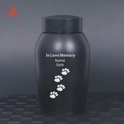 Custom Engraved Pet Urn For Ashes  Personalized Dog   Cat Memorial Cremation Urn