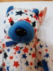 Vintage Ty Beanie Baby Blue The Bear 7  New Mwmts Plush Stuffed Toy