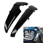 Vivid Black Radiator Side Cover Shrouds For Harley V-rod Vrscaw Vrsc 2001-up 02