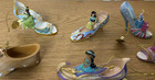 Disney Princess Shoe Ornaments Bradford Exchange Lot Of 14 Nip W  Coa Tinkerbell