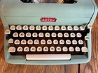 Vintage 1956 Royal Quiet De Luxe Deluxe Typewriter Green - Working