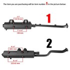 Exhaust Muffler W gasket For Kawasaki Brute Force 650 Kvf650 4x4i Injector 06-13
