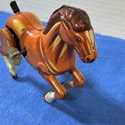 Vtg Cragstan Daiya Mechanical Wind Up Bucking Bronco Horse Tin Toy Japan Litho