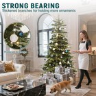 Prelit Aspen Fir Artificial Christmas Tree 6 5ft With Remote  Layered Christm   