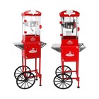 Popcorn Machine 10 Oz Kettle Popcorn Maker With Cart Wheels Home Theater Red