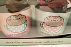 Pusheen The Cat Stackable Ceramic Mugs And Coasters Set Nib Fun Cute   Giftable