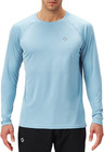 Men s Upf 50  Sun Protection Shirts Long Sleeve Swim Rash Guard