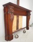 Antique Renaissance Revival Wooden Fireplace Mantel
