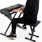 Keyboard Stand Piano Bench Set 7 Heights Adjustable Double X Digital Bench Kit
