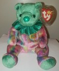 Ty Beanie Baby - May The Birthday Bear 7 5  New Mwmts Plush Stuffed Animal Toy