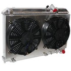 Spawon Rx-8 R2 Radiator With Fan Shroud For Mazda 2004-08 1 3l At 2row Aluminum