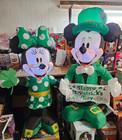 Gemmy 3 5ft Tall Disney s Mickey   Minnie St Patrick s Day Inflatable Couple