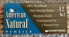 Vintage Sanford Pencils Real Wood American Pack Of 12 No 2 Usa 1999 Nos