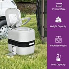 6 3gal Portable Potty Toilet Outdoor Camping Portable Travel Mobile Flush Toilet