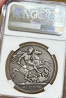 1896 Great Britain Queen Victoria Silver Crown Ngc Vf30 Classic Patina