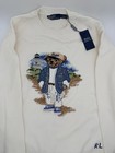 Ralph Lauren Sweater Polo Bear Men   s Extra Large White Lighthouse Crewneck