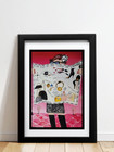 Vintage Chanel Poster 40qty Road Map Of The World Of Chanel 12x18 Karl Lagerfeld