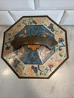 Vintage 8-sided Vintage English Beautiful Floral Octogonal Tin Es005
