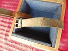 Vintage Wwii Chronometer Watch Mahogany Box Outer Box Only 5 1 4 X 5 1 4 Inside