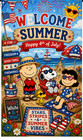 Garden Flag 12x18 Double Side Welcome Summer Snoopy Charlie Brown New 4th July