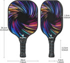 Pickleball Paddles Set  Usapa Pro Lightweight Graphite Pickleball Paddle Set Of 
