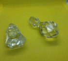 Lot Of 2 Glass Decanter Bottle Stopper Only Vintage Blown Glass Crystal 