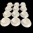 Vtg F  rstenberg Porcelain White Mcm Teacup Saucer Set West Germany Euc  one Set 