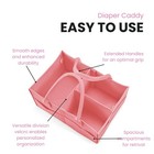 2 Pack Baby Diaper Caddy Organizer  Portable Holder Nursery Storage Basket For