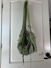 Top Paw Quilted Pet Sling Carrier Sage Green Adjustable Puffer Dog Cat Bag Small
