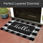 Outdoor Mat Front Door Mat Welcome Mats Low Pile Entrance Non-slip Outdoor Do   