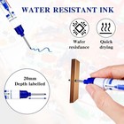 6 10 24 Pieces Deep Hole Marker Pens 20 Mm Deep Drill Hole Long Nib Marker Multi