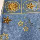 Vintage Springs Celestial Blue Sun Moon Stars Standard Pillow Case 90s Y2k