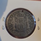 Chile 1801-aj 2 Reales Holed Extremely Rare Mint Mark 39 000 Mintage