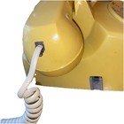 Vtg Itt 500 Desk Top Rotary Telephone Beige Gold Dial Phone Bell System Retro