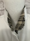 Equine Couture M White 5 a Shirt Cool Max Plaid Accents Competition Long Sleeve