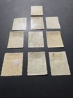 El Salvador 1892 Coat Of Arms Lot Of 10 Stamps Mint Hinged Multicolor