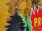 Vintage Smokey Bear Porcelain Sign Old Forest Service National Park Prevent Fire