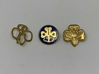 Vintage Lot Of 3 Girl Scout Pins   1956 Pocket Songbook