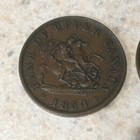1854 Bank Of Upper Canada Pc-5c1 Half Penny Token   Lot Of 2