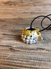 Trader Vic s Puffer Fish Mug Ceramic Pendent Necklace Tiki Bar Attire Aloha 